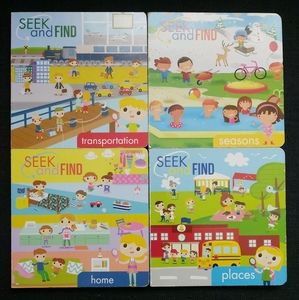 4 Seek & Find Preschool books